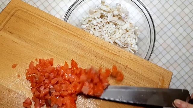 Начинка для тарталеток с кальмарами.