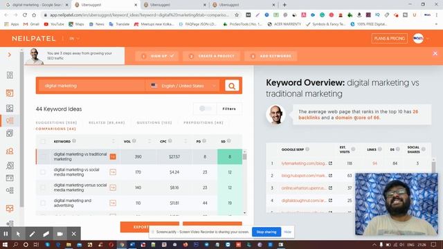 How Ubersuggest Google Chrome Extension Improve SEO