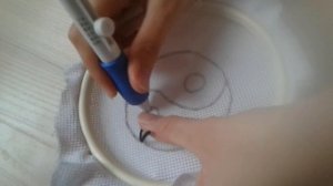 Делаю мини коврик инь янь