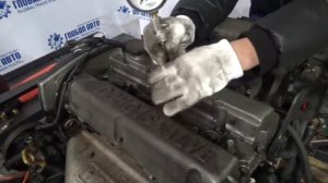 Проверка компрессии двигателя G4JP W029637 соната