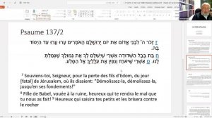 Dr emmanuel schieber -Psaume 137 - Sur les rives de Babylone - Psaume et prophetie -  1.2.2022