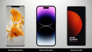 iPhone 14 Pro Max vs Huawei Mate 50 Pro vs Xiaomi 12s Ultra - Comparison