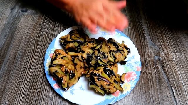 Самый вкусный Корейский салат из баклажан! Как приготовить Кади Ча на зиму По корейски вкусно!