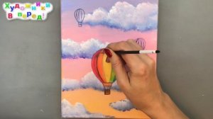 Легкая картина акрилом для начинающих