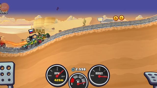 Hill Climb Racing 2 - Пустынные пещеры. Выскочка