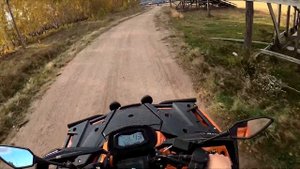 Покатушка на квадроцикле и пит байках, чуть не упал с питбайка!