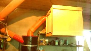 Вытяжка в столярной мастерской Ч 9. Пуск фильтра. The preparation of a cyclone Part 9