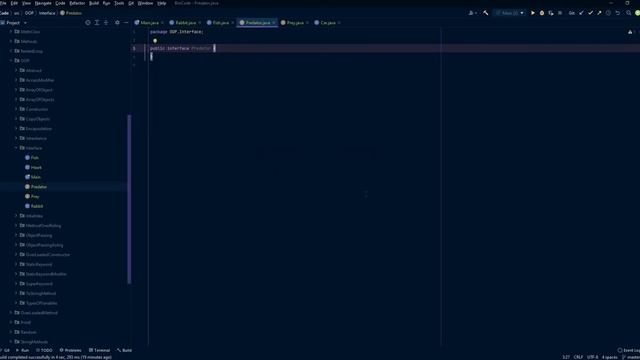 How to create interface in Intellij.