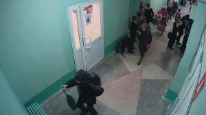 Пример видео с камеры установленной системы видеонаблюдения в школе компанией ВидеоОко
