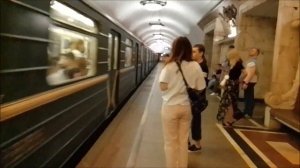 Электропоезд 81-717/714 "Номерной" №10 на станции метро Новокузнецкая,Замоскворецкая линия