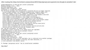 Ubuntu: postgres: unrecognized service