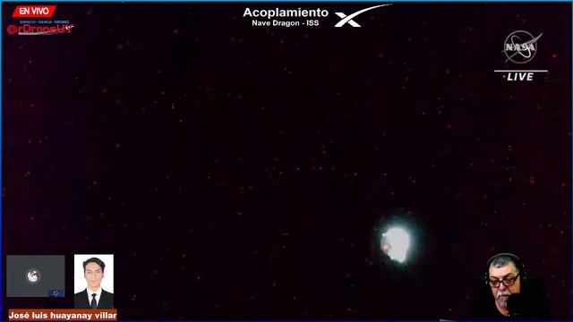 MIRA COMO LLEGA UNA NAVE ESPACIAL CARGUERA TIPO DRAGON A LA ESTACION ESPACIAL-DIRECTO #ESPAÑOL смотреть онлайн