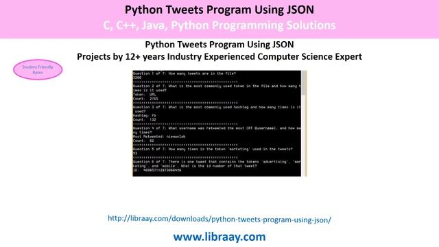 Python Tweets Program Using JSON смотреть онлайн