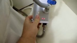 тест проточного бойлера (водонагревателя) мощностью 3000 Вт (3кВт)