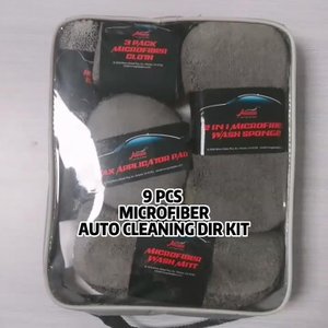 9 PCS microfiber car cleaning dir kit display!