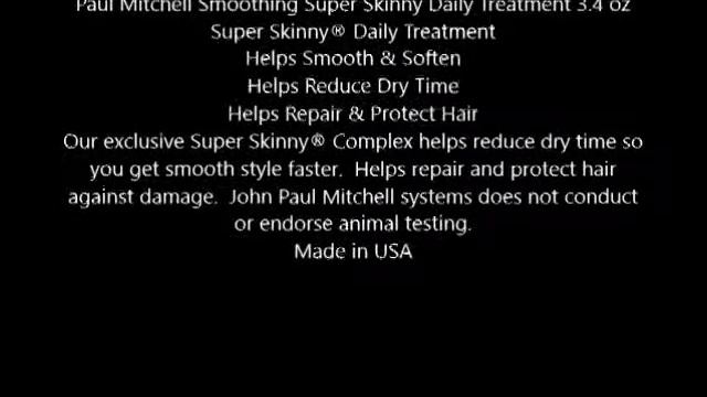 Paul Mitchell Smoothing Super Skinny Daily Treatment 3 4 oz смотреть онлайн