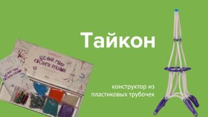 Конструктор из пластиковых трубочек "Тайкон"