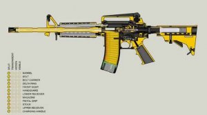 Как работает штурмовая винтовка M16.