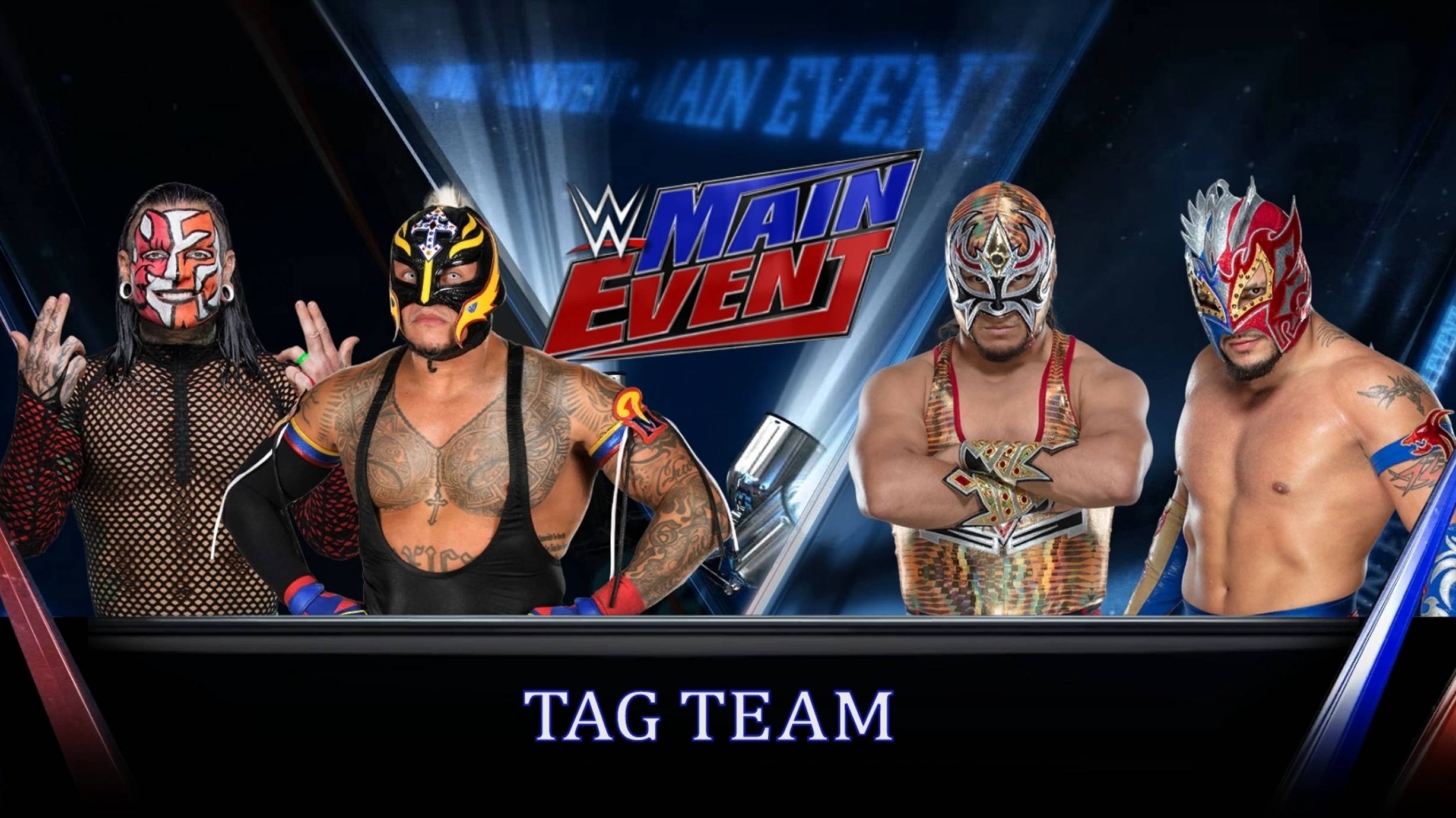 WWE 2K22  TWO ON TWO/TAG TEAM - REY MYSTERIO & JEFF HARDY VS GRAN METALIK & KALISTO