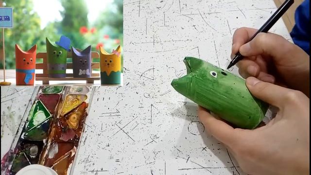 Поделки из бумаги котики смотреть онлайн