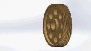 Цилиндрическое зубчатое колесо с шевронными зубцами