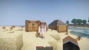 ДЕРЕВНЯ НА НЕОБИТАЕМОМ ОСТРОВЕ В МАЙНКРАФТ 100% ТРОЛЛИНГ ЛОВУШКА MINECRAFT НУБИК T1M_1 и ДЕВУШКА