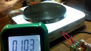 Нижний нагреватель из электроплитки и диммера