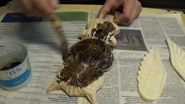 Сова - Вешалка. Резьба по дереву. Липа смотреть онлайн