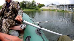 Ловля СОМ НА КВОК с подводной съёмкой.СОМ НА 19 КГ.