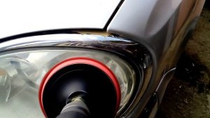 Убрал налёт с фары Волги Газ 31105 крайслер
