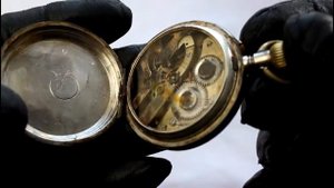 Антикварные карманные часы Dragonfly серебро 800пр