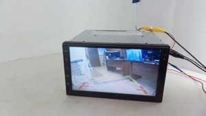 Камера заднего вида в рамке номера с парктроником JX-9488