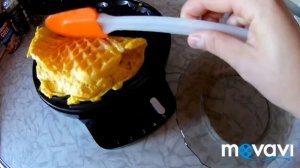 Омлет с моцареллой. Легкий рецепт для вафельницы.