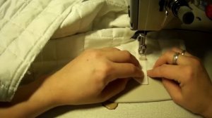 Как починить порваное по краю покрывало.Арифметика шитья.