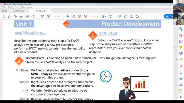 Ingles Corporativo-Videoconferencia #4 SWOT Analysis product practice. смотреть онлайн