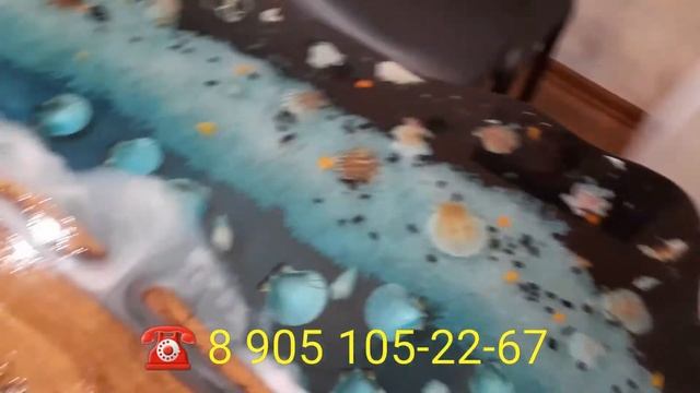 Красивый стол из эпоксидной смолы и дерева смотреть онлайн