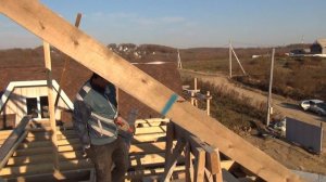 Крыша мансарда, стропильная система