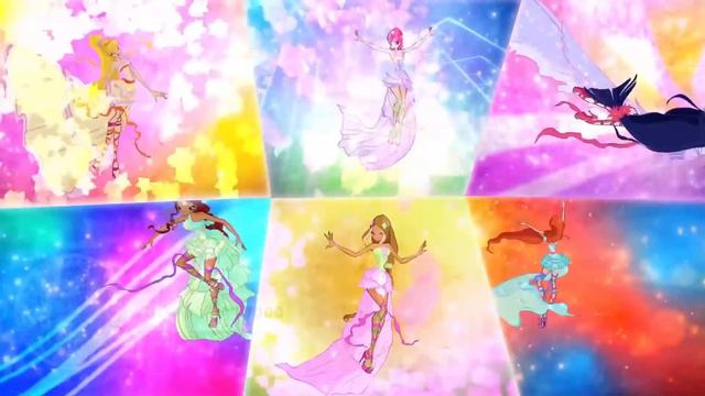 Winx Club: All Full Transformations up to Cosmix in Split Screen + Prototype Transformations! смотреть онлайн