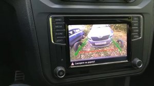 Работа камеры заднего вида на Volkswagen Caddy