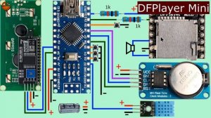 Часы для мастерской на ардуино с озвучкой каждого часа, температурой, влажностью и таймером.