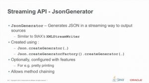 JSON Processing 1.0