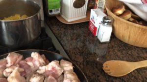 Жарим дикого кабана