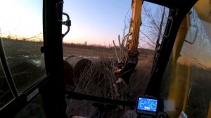 Экскаватор Коматсу. (komatsu).Работа изнутри.