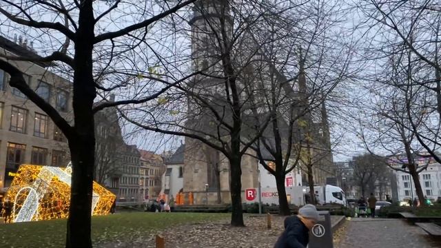 Рождественская ярмарка в германий город лейпциг.влог смотреть онлайн