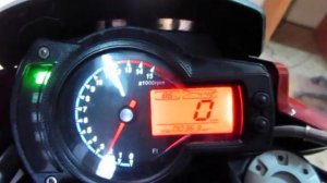 После прошивки Benelli 600 ЭБУ MT05