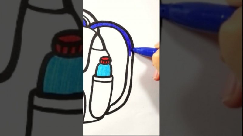 Drawing a backpack  #draw #picture #drawing #drawpicture