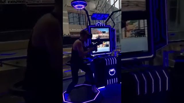 Magic Interactive 2 Player vr game machine in game location