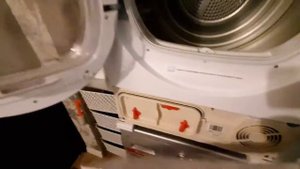 Узкая сушильная  машина  Candy  отзыв . Как почистить фильтр .