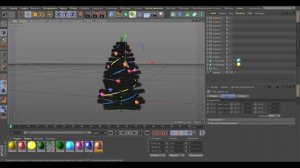 Как я сделал новогоднюю елку в Cinema4D