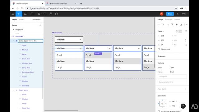 Figma Dropdown Menu with Variants | Figma Prototype Tutorial смотреть онлайн